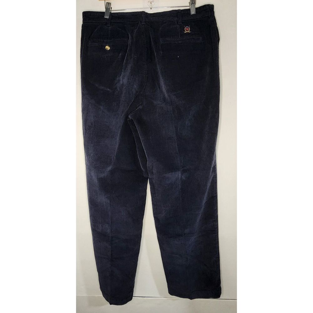 VINTAGE TOMMY HILFIGER NAVY CORDUROY PANTS 36X32‎ - Picture 3 of 12